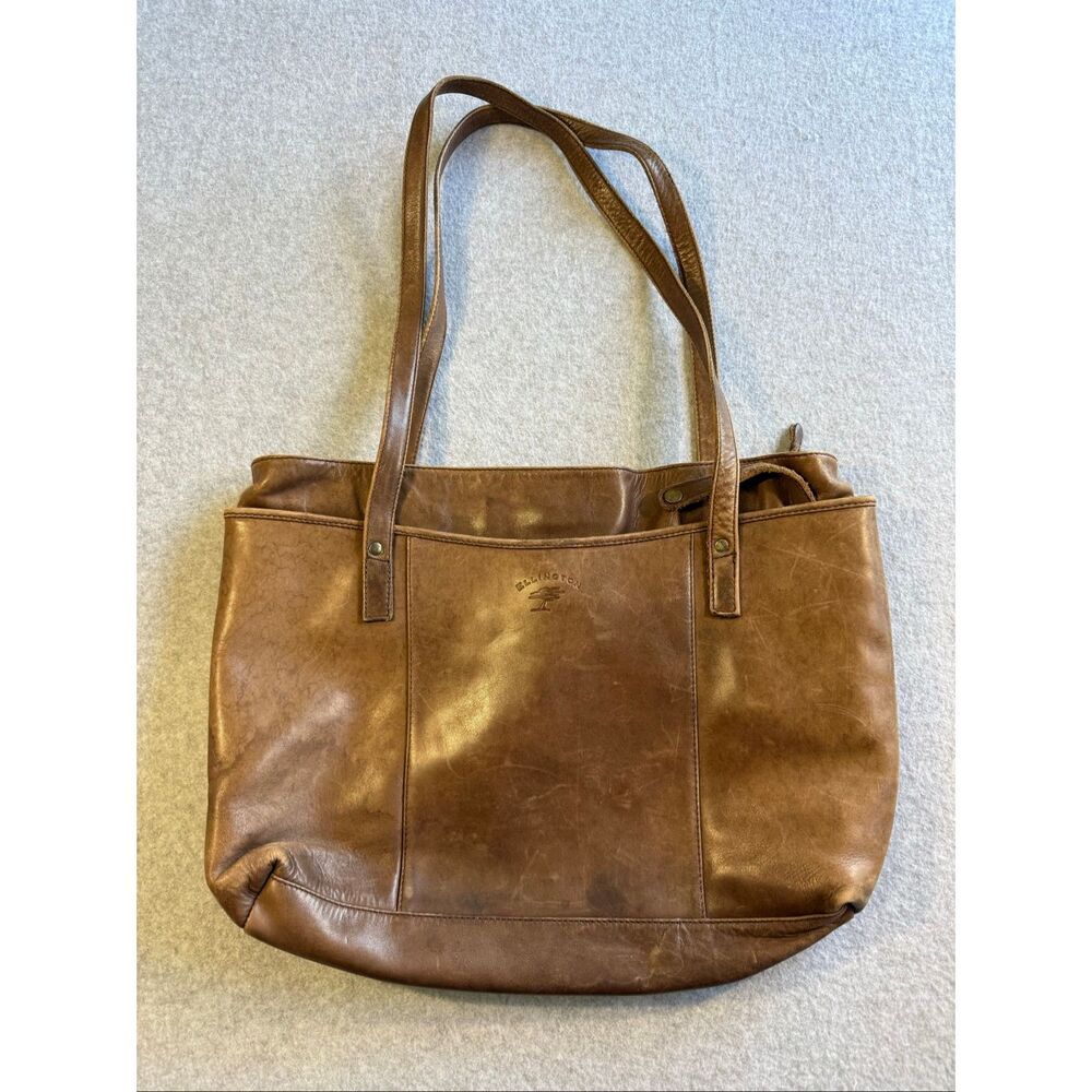 Vintage Ellington rugged leather utility shoulder bag